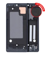 Samsung Galaxy A71 5G İle Uyumlu  Orta Çerçeve Kasası (ABD Sürümü) (Prizma Küp Siyah)