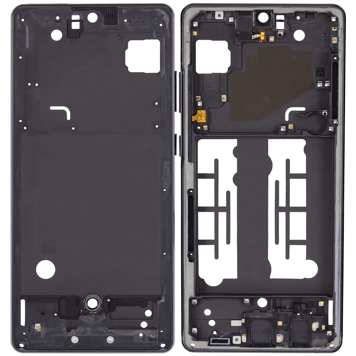 Samsung Galaxy A71 5G İle Uyumlu  Orta Çerçeve Kasası UW Orta Çerçeve Kasası (A716V 2020) (Prizma Küp Siyah) - Görsel 2