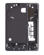 Samsung Galaxy A71 5G İle Uyumlu  Orta Çerçeve Kasası UW Orta Çerçeve Kasası (A716V 2020) (Prizma Küp Siyah)