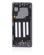 Samsung Galaxy A71 6V İle Uyumlu (A716V 2020) (Sadece Verizon 5G UW Çerçeve) Orijinal (Prizma Küp Siyah) Çerçeveli ekran Orijinal Ekranı - Görsel 4