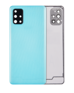 Samsung Galaxy A71 Arka İle Uyumlu Kapak Cam Kamera Lensli (A715 2020) (Aftermarket Plus) (Prism Crush Blue)