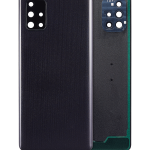 Samsung Galaxy A71 Arka İle Uyumlu Kapak Cam Kamera Lensli (A715 2020) (Aftermarket Plus) (Prism Crush Siyah)