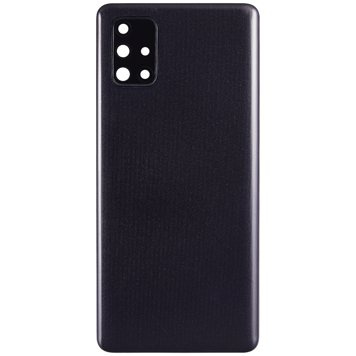 Samsung Galaxy A71 Arka İle Uyumlu Kapak Cam Kamera Lensli (A715 2020) (Aftermarket Plus) (Prism Crush Siyah) - Görsel 3