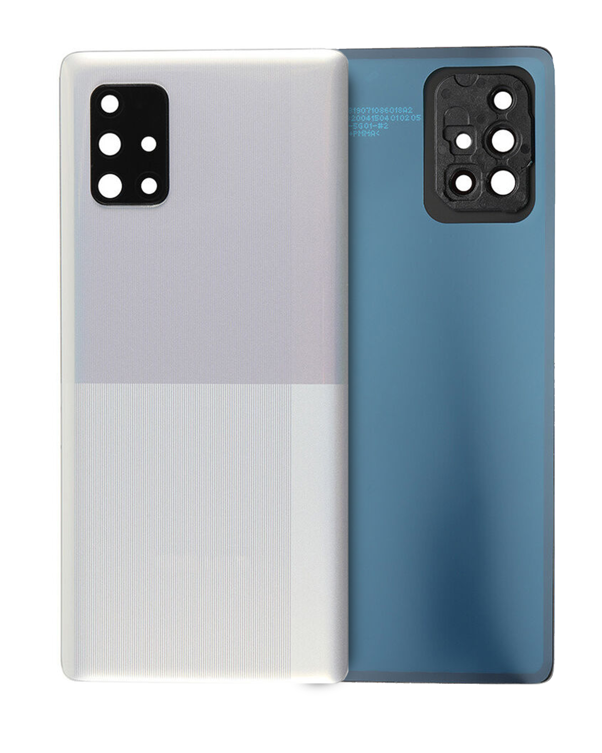 Samsung Galaxy A71 Arka İle Uyumlu Kapak Camı Kamera Lensiyle Uyumlu (A715 2020) (Servis Paketi) (Prizma Crush Gümüş) - Görsel 4