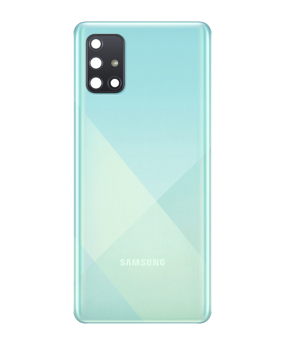 Samsung Galaxy A71 Arka İle Uyumlu Kapak Camı Kamera Lensiyle Uyumlu (A715 2020) (Servis Paketi) (Prizma Crush Mavi) - Görsel 2