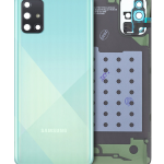 Samsung Galaxy A71 Arka İle Uyumlu Kapak Camı Kamera Lensiyle Uyumlu (A715 2020) (Servis Paketi) (Prizma Crush Mavi)
