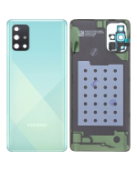 Samsung Galaxy A71 Arka İle Uyumlu Kapak Camı Kamera Lensiyle Uyumlu (A715 2020) (Servis Paketi) (Prizma Crush Mavi) - Görsel 3