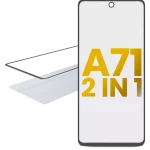 Samsung Galaxy A71 İle Uyumlu (A715 2020) OCA Önceden Yüklenmiş 2'si 1 Arada Ön Cam