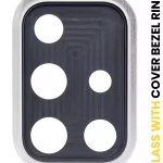 Samsung Galaxy A71 İle Uyumlu Arka Kamera Lensi Çerçeveli Halkalı (A715 2020) (Prizma Crush Gümüş)