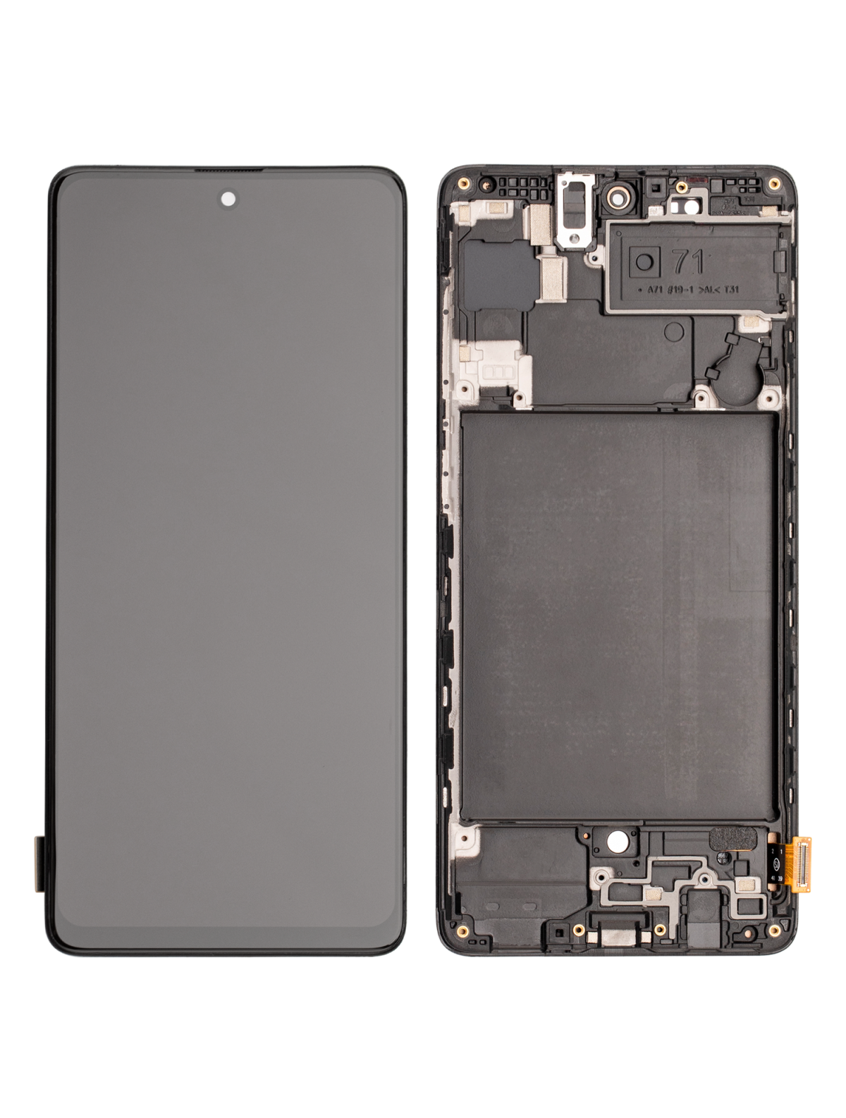 Samsung Galaxy A71 İle Uyumlu Çerçeveli ekran LCD Ekranı (Parmak İzi Sensörü Olmadan) (A715 2020)  (Tüm Renkler) - Görsel 4