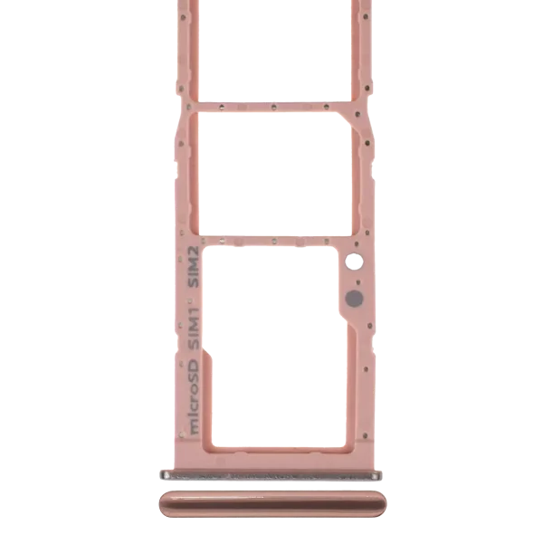 Samsung Galaxy A71 İle Uyumlu Çift Sim Kart Tepsisi (A715 2020) (Prism Crush Pembe)