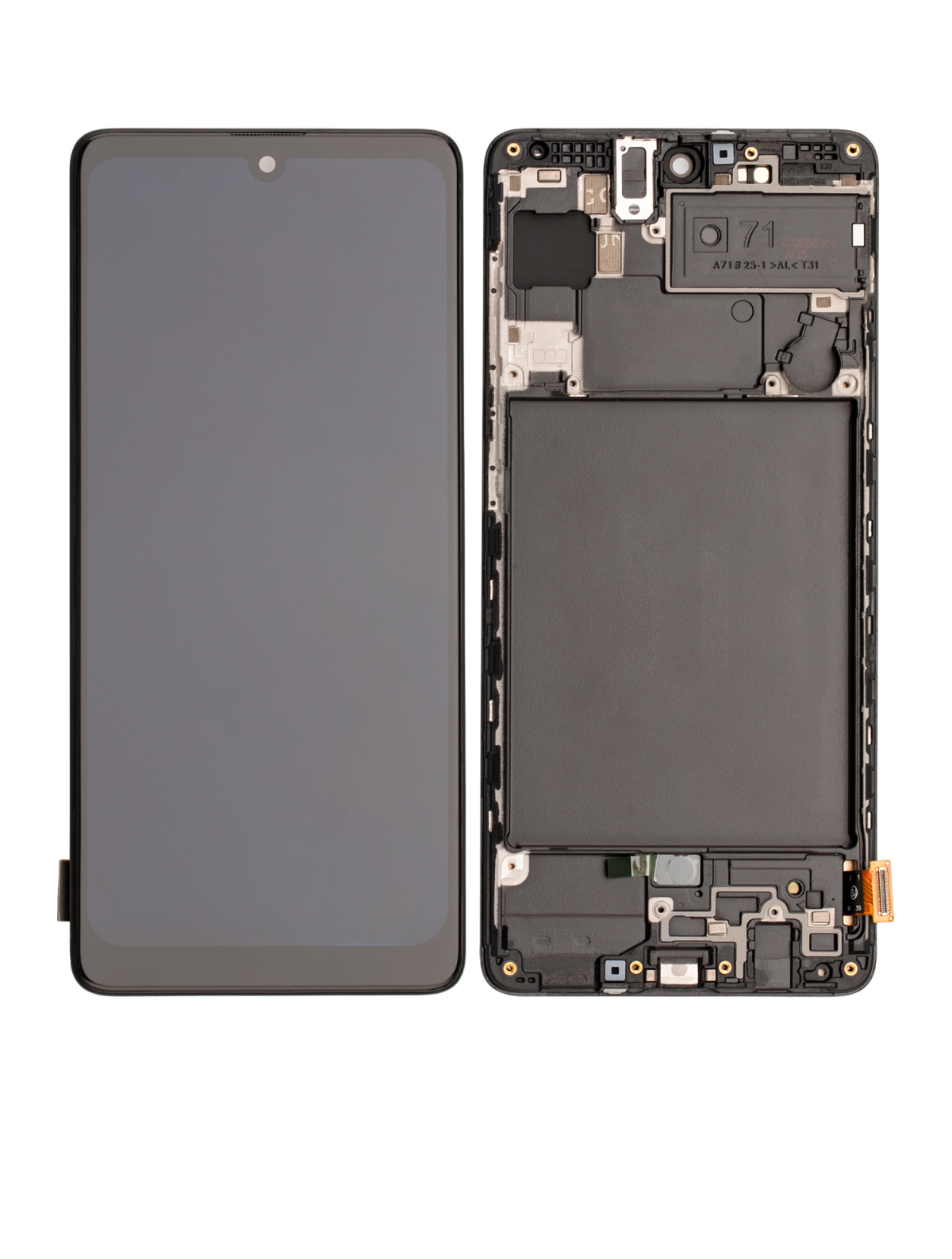 Samsung Galaxy A71 İle Uyumlu İçin Çerçeveli ekran (A715 2020) (6.36") (Aftermarket Plus: Sert) (Tüm Renkler)  Orijinal Ekranı - Görsel 4