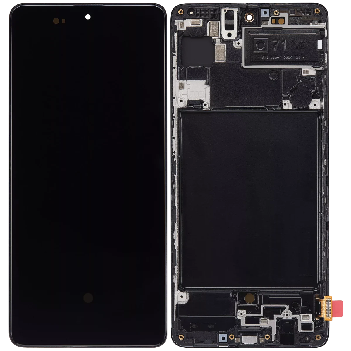 Samsung Galaxy A71 İle Uyumlu İçin Çerçeveli ekran (A715 2020) (6.67") (Aftermarket Plus: Soft) (Tüm Renkler)  Orijinal Ekranı - Görsel 2