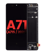 Samsung Galaxy A71 İle Uyumlu İçin Çerçeveli ekran (A715 2020) (6.67") (Aftermarket Plus: Soft) (Tüm Renkler)  Orijinal Ekranı