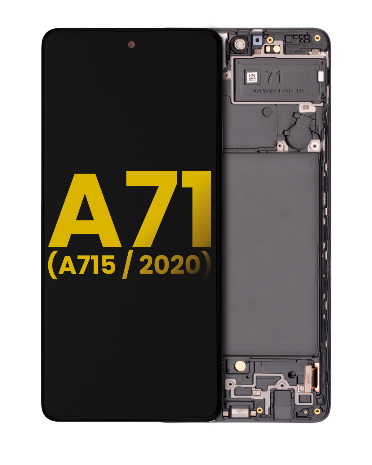 Samsung Galaxy A71 İle Uyumlu İçin Çerçeveli ekran (A715 2020) Orijinal (Tüm Renkler)  Orijinal Ekranı