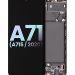 Samsung Galaxy A71 İle Uyumlu İçin Çerçeveli ekran (A715 2020) (Servis Paketi) (Tüm Renkler)  Orijinal Ekranı Uyumlu