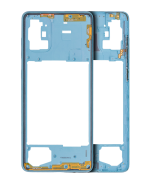 Samsung Galaxy A71 İle Uyumlu  Orta Çerçeve Kasası (A715 2020) (Aftermarket Plus) (Prism Crush Blue)