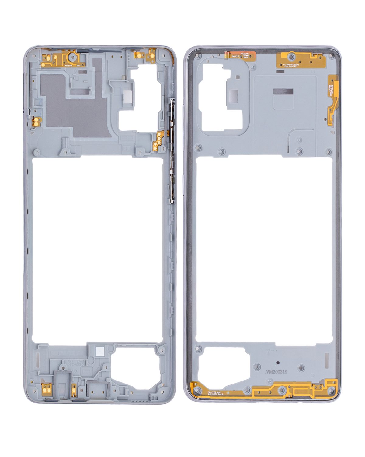 Samsung Galaxy A71 İle Uyumlu  Orta Çerçeve Kasası (A715 2020) (Aftermarket Plus) (Prism Crush Silver) - Görsel 2