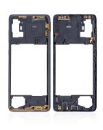 Samsung Galaxy A71 Orta İle Uyumlu Çerçeve Muhafazası (A715 2020) (Aftermarket Plus) (Prism Crush Siyah) - Görsel 2