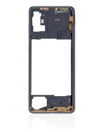 Samsung Galaxy A71 Orta İle Uyumlu Çerçeve Muhafazası (A715 2020) (Aftermarket Plus) (Prism Crush Siyah) - Görsel 3