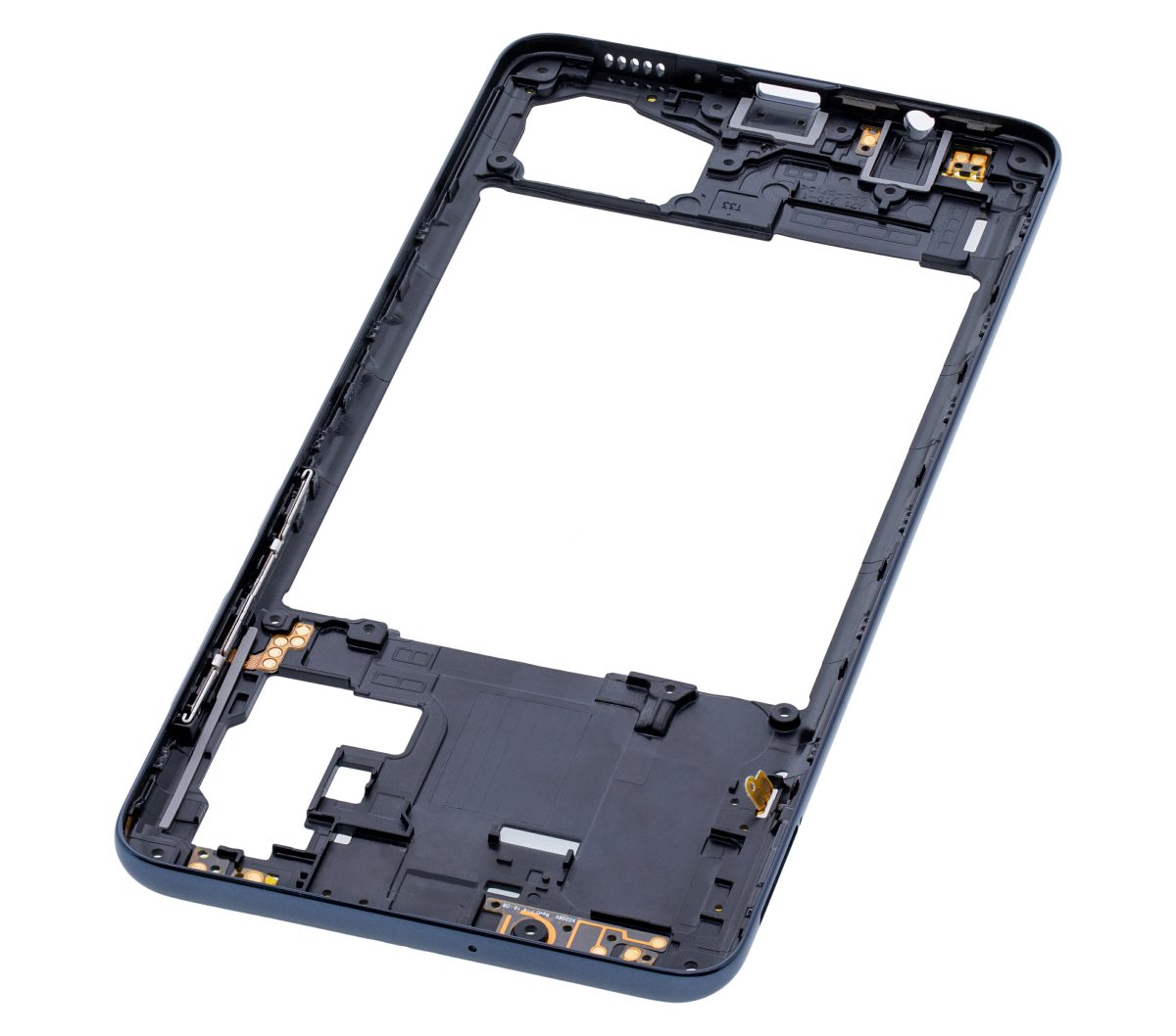 Samsung Galaxy A71 Orta İle Uyumlu Çerçeve Muhafazası (A715 2020) (Aftermarket Plus) (Prism Crush Siyah) - Görsel 5