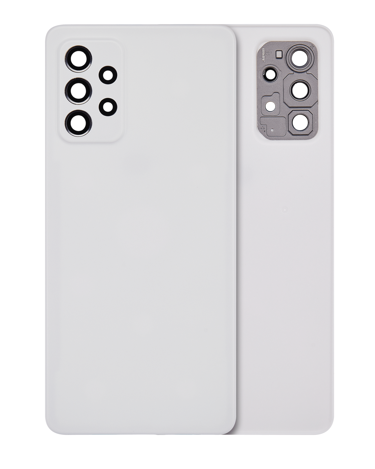 Samsung Galaxy A72 Arka İle Uyumlu Kapak Camı Kamera Lensiyle Uyumlu (A725 2021) (Servis Paketi) (Beyaz)