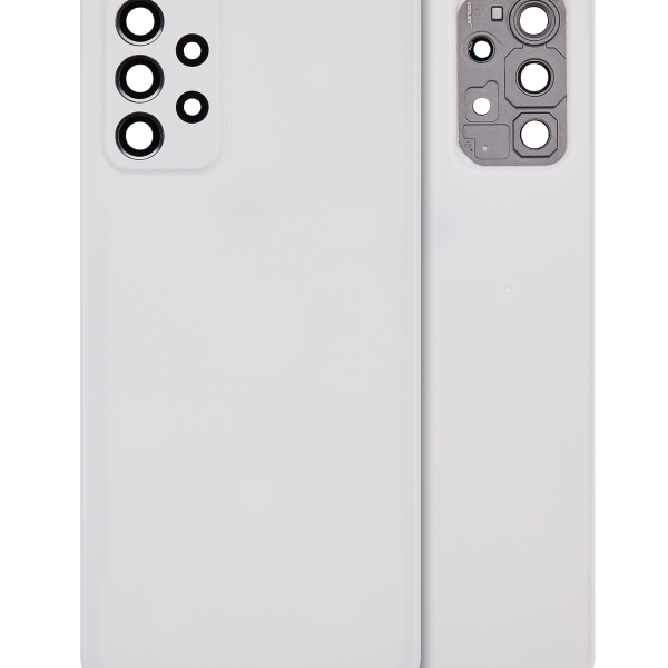 Samsung Galaxy A72 Arka İle Uyumlu Kapak Camı Kamera Lensiyle Uyumlu (A725 2021) (Servis Paketi) (Beyaz)