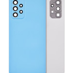 Samsung Galaxy A72 Arka İle Uyumlu Kapak Camı Kamera Lensiyle Uyumlu (A725 2021) (Servis Paketi) (Mavi)