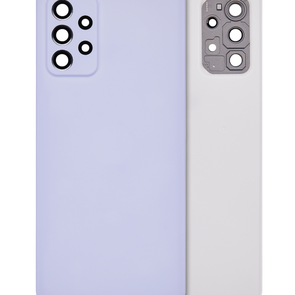 Samsung Galaxy A72 Arka İle Uyumlu Kapak Camı Kamera Lensiyle Uyumlu (A725 2021) (Servis Paketi) (Menekşe)