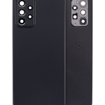 Samsung Galaxy A72 Arka İle Uyumlu Kapak Camı Kamera Lensiyle Uyumlu (A725 2021) (Servis Paketi) (Siyah)