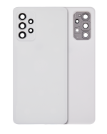 Samsung Galaxy A72 Arka İle Uyumlu kapak Cam (A725 2021) (Aftermarket Plus) (Harika Beyaz)