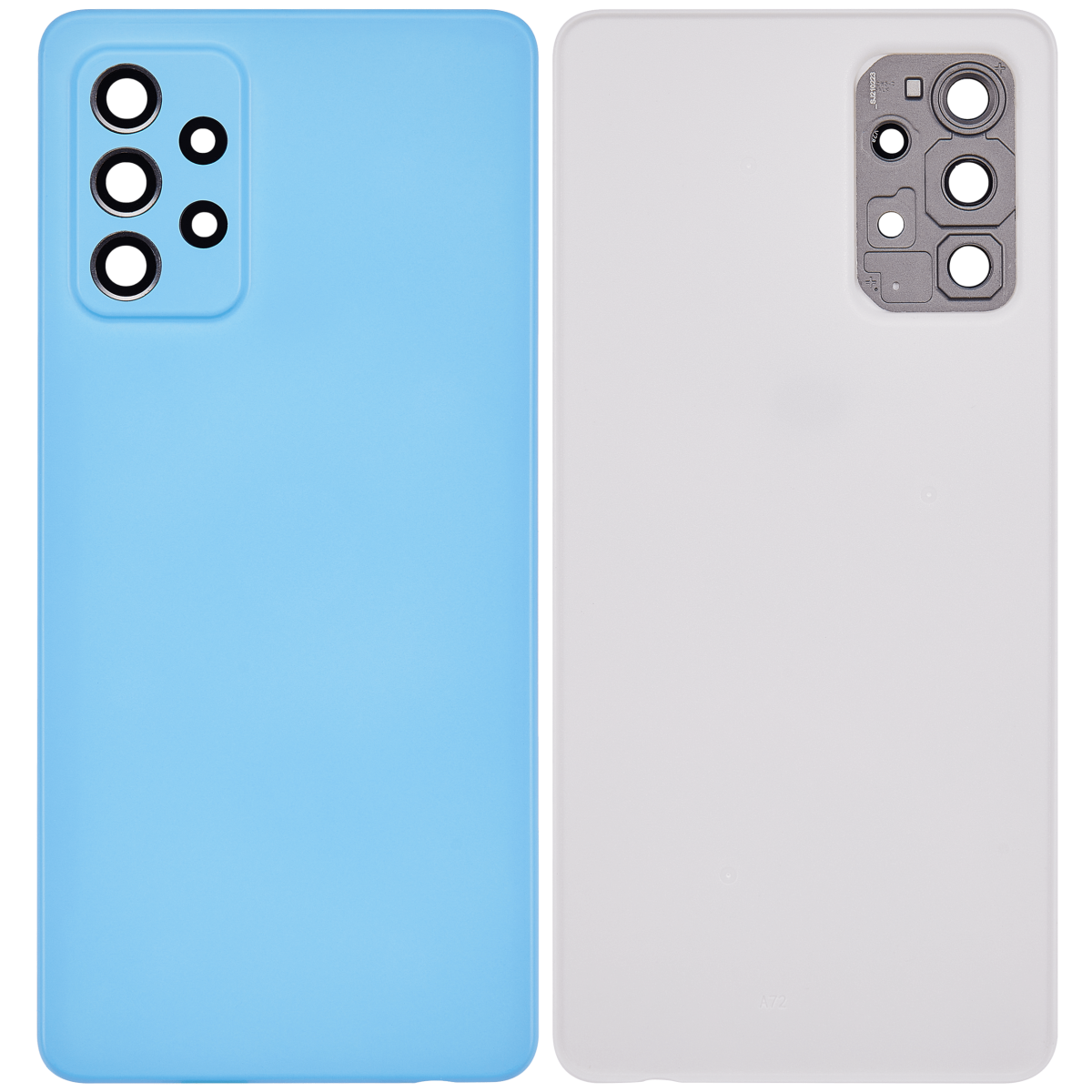 Samsung Galaxy A72 Arka İle Uyumlu kapak Cam (A725 2021) (Aftermarket Plus) (Harika Mavi) - Görsel 2