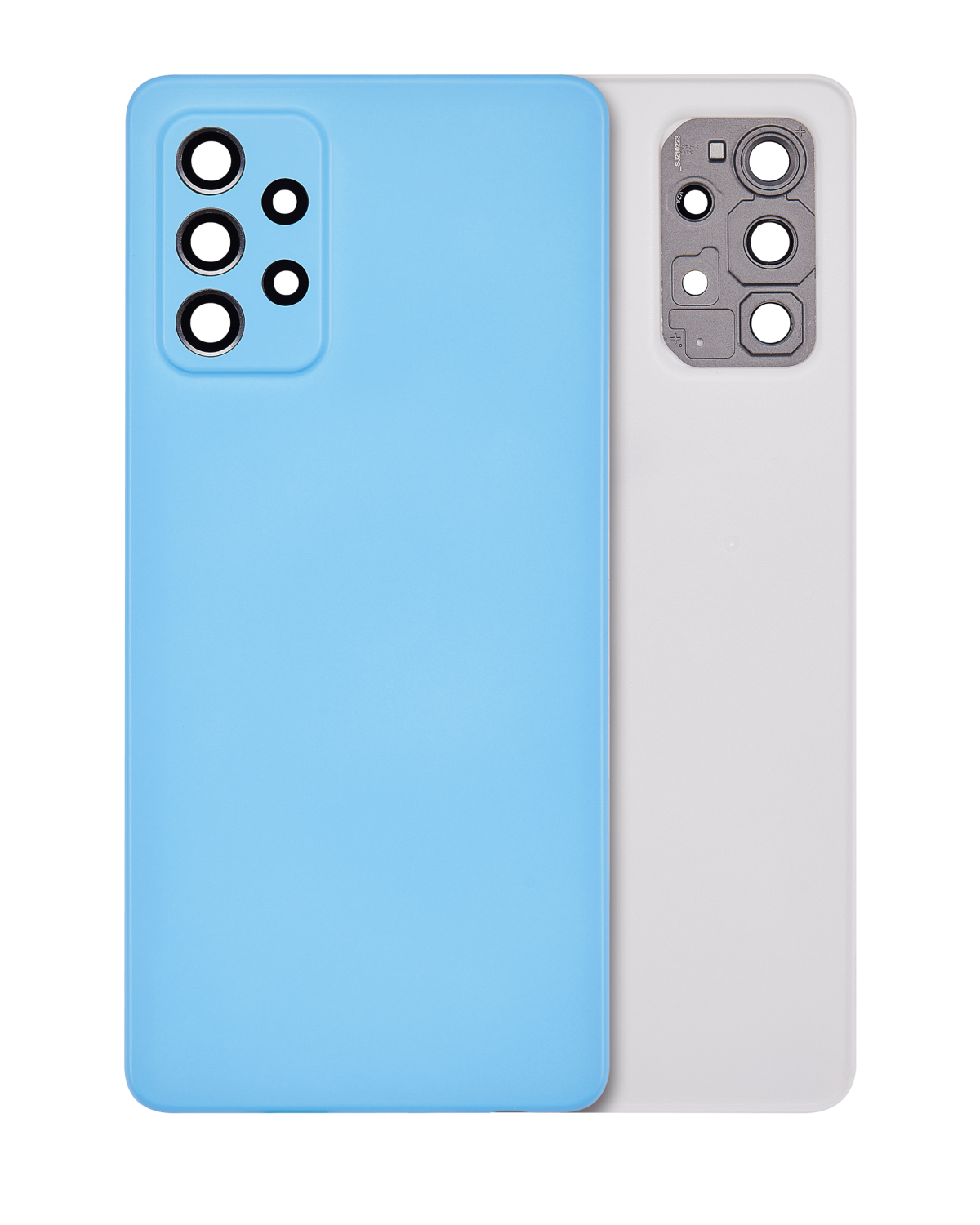 Samsung Galaxy A72 Arka İle Uyumlu kapak Cam (A725 2021) (Aftermarket Plus) (Harika Mavi)