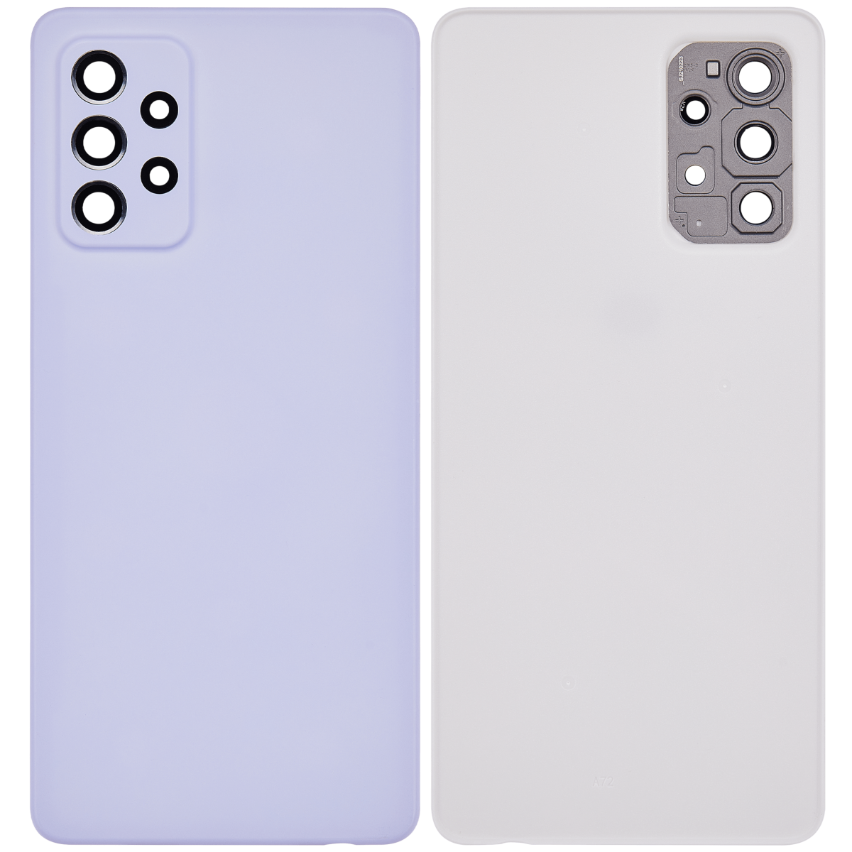 Samsung Galaxy A72 Arka İle Uyumlu kapak Cam (A725 2021) (Aftermarket Plus) (Harika Menekşe) - Görsel 2