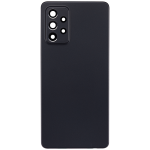 Samsung Galaxy A72 Arka İle Uyumlu kapak Cam (A725 2021) (Aftermarket Plus) (Harika Siyah) - Görsel 3
