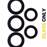 Samsung Galaxy A72 İle Uyumlu Arka Kamera Lensi (Sadece Cam) Yapışkanlı (A725 2021) A52 (A525 2021) A52 5G (A526 2021) A52S 5G (A528 2021) (5 Parça Set)