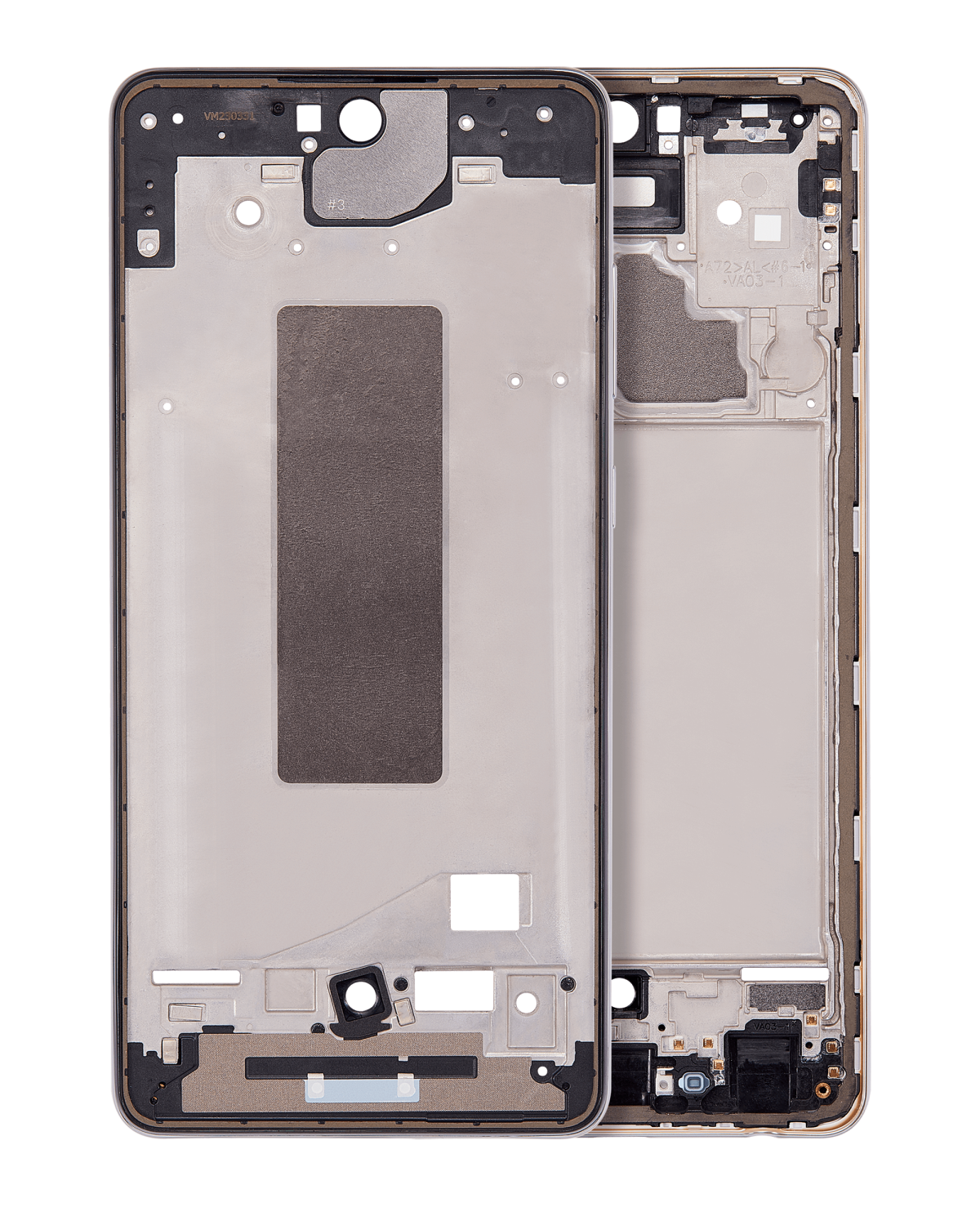Samsung Galaxy A72 İle Uyumlu  Orta Çerçeve Kasası (A725 2021) (Harika Beyaz)