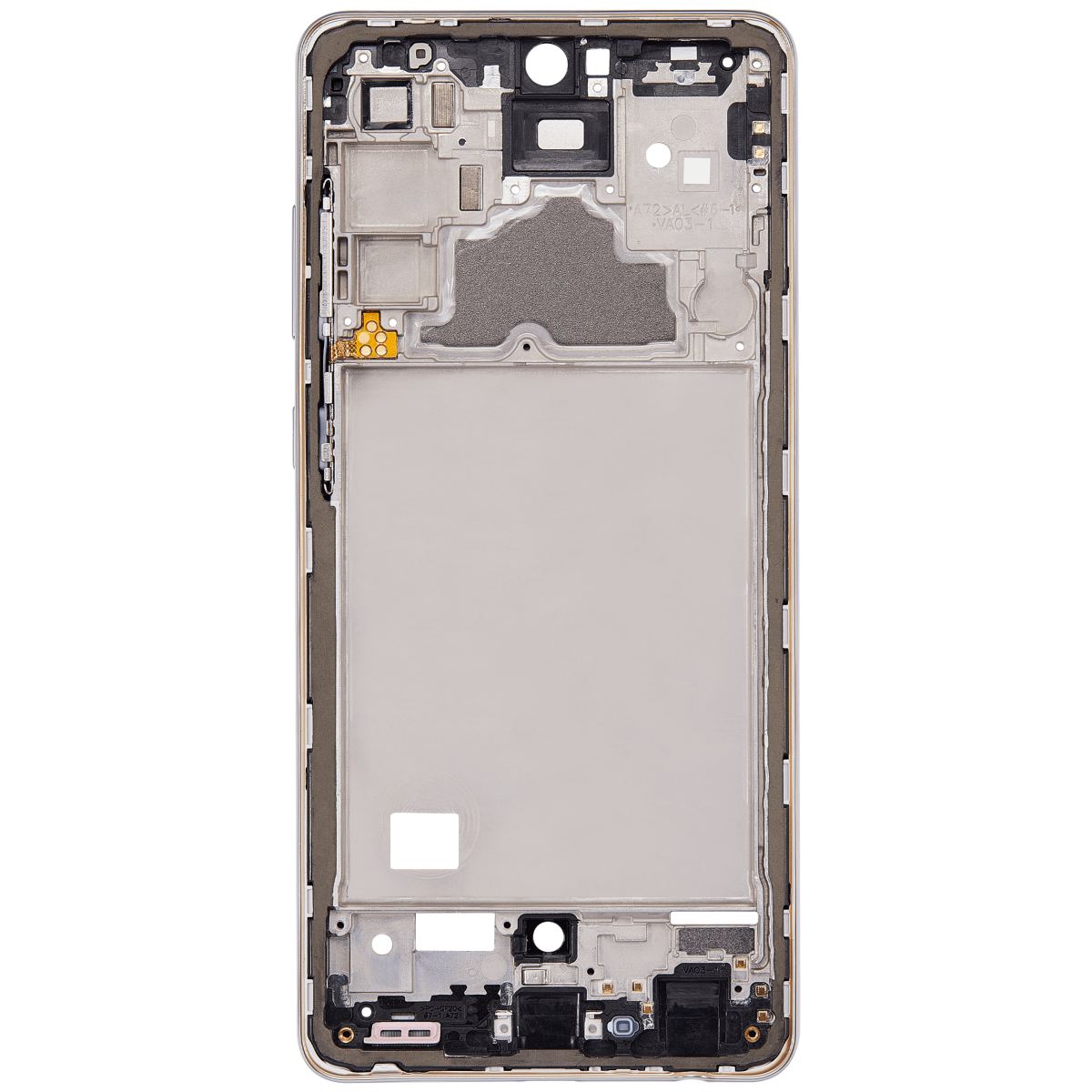 Samsung Galaxy A72 İle Uyumlu  Orta Çerçeve Kasası (A725 2021) (Harika Beyaz) - Görsel 4