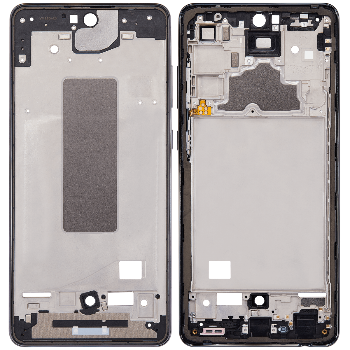 Samsung Galaxy A72 İle Uyumlu  Orta Çerçeve Kasası (A725 2021) (Harika Siyah) - Görsel 2