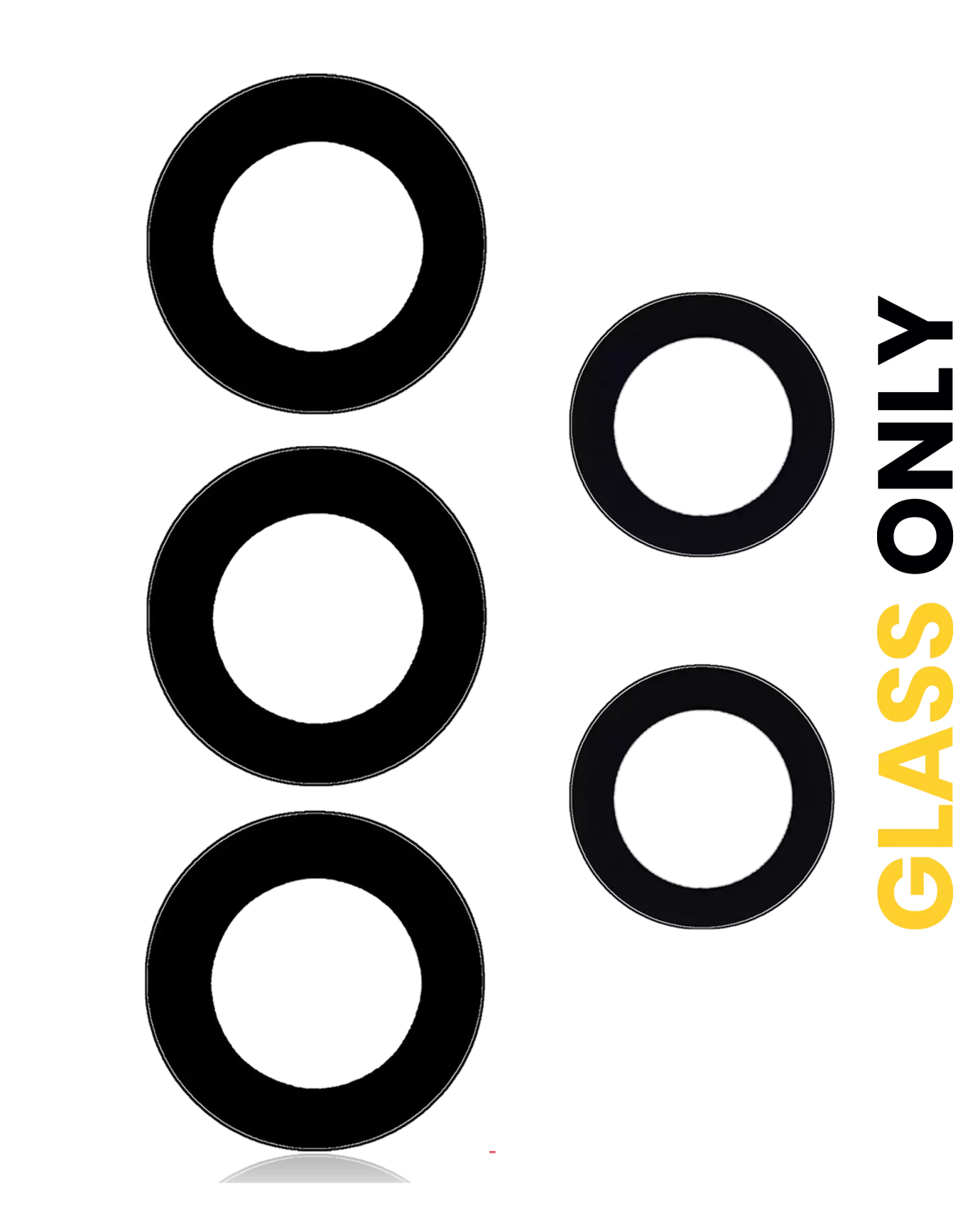 Samsung Galaxy A73 5G İle Uyumlu Arka Kamera Lensi (Sadece Cam) Yapışkanlı (A736 2022) (5 Parça Set) - Görsel 4