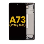 Samsung Galaxy A73 5G İle Uyumlu İçin Çerçeveli ekran (A736 2022) Orijinal (Gri)  Orijinal Ekranı - Görsel 3