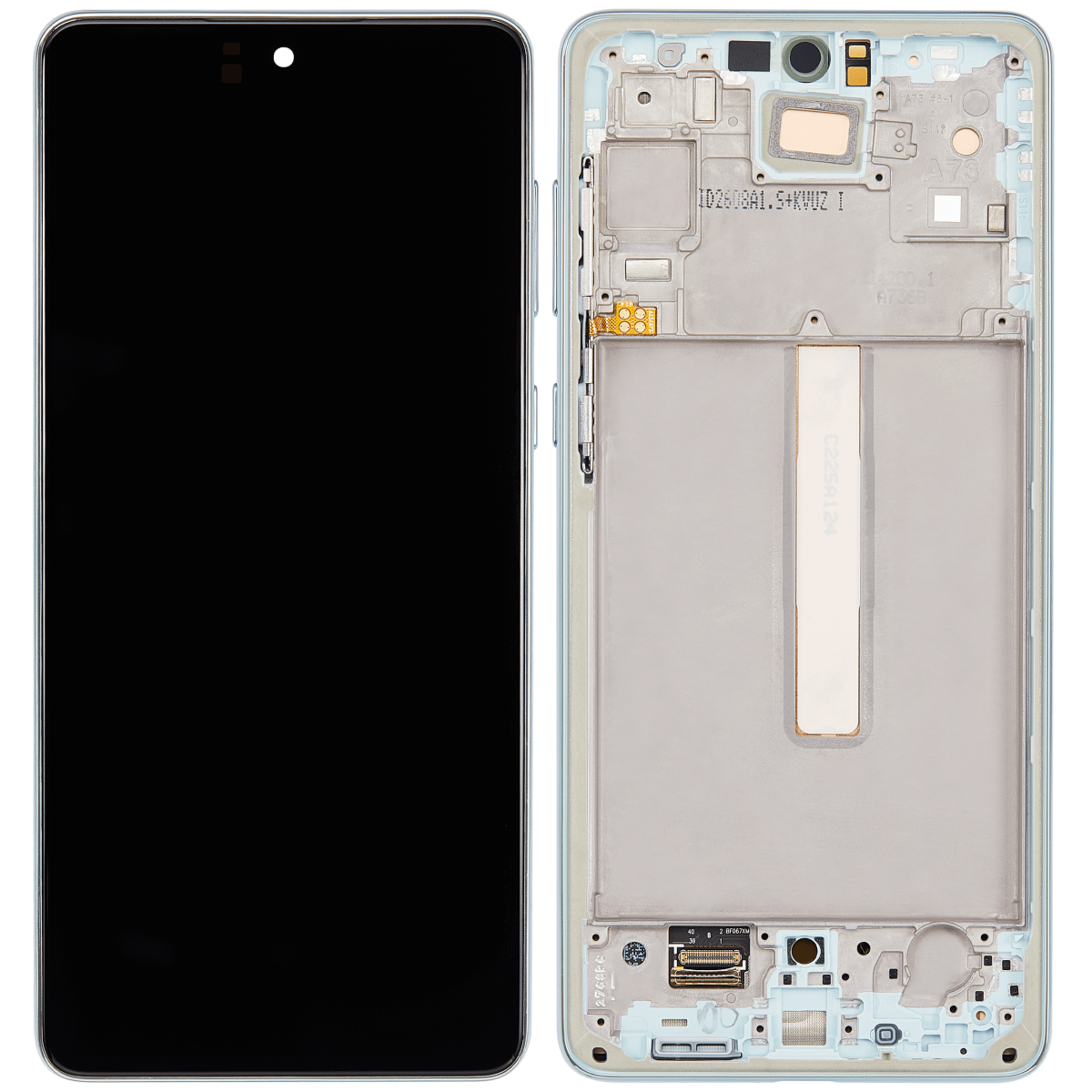 Samsung Galaxy A73 5G İle Uyumlu İçin Çerçeveli ekran (A736 2022) Orijinal (Nane)  Orijinal Ekranı - Görsel 2