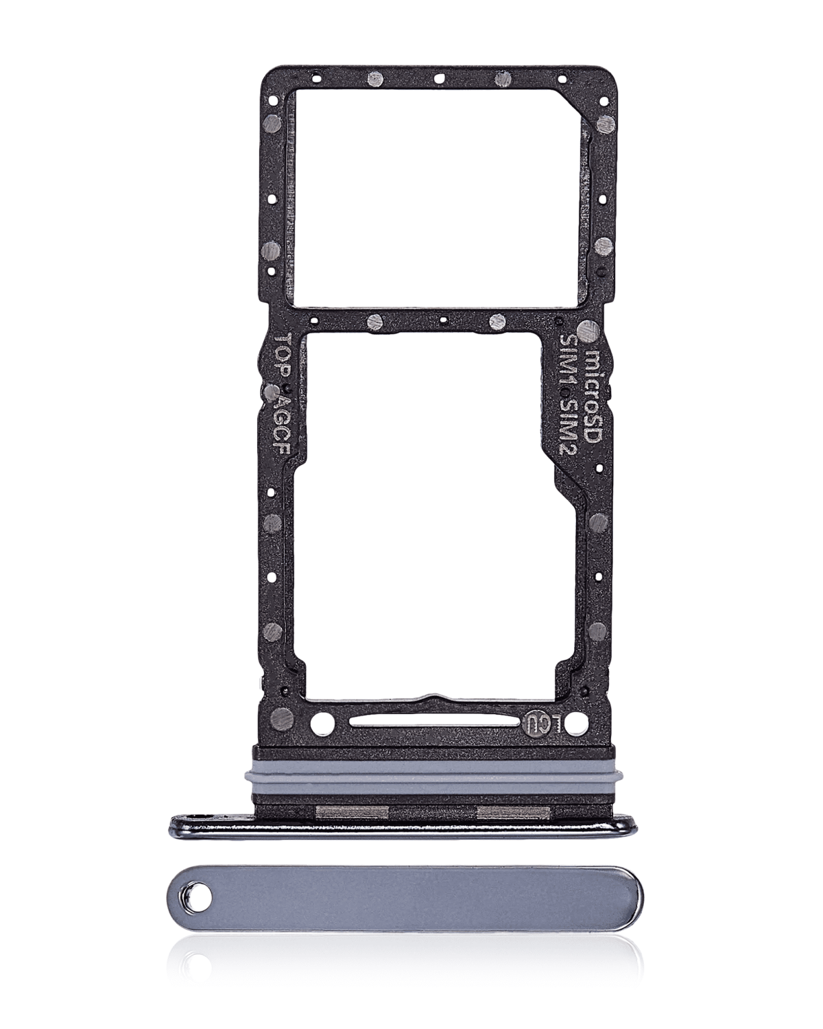 Samsung Galaxy A73 5G İle Uyumlu İle Uyumlu Çift Sim Kart Tepsisi (A736 2022) (Gri)