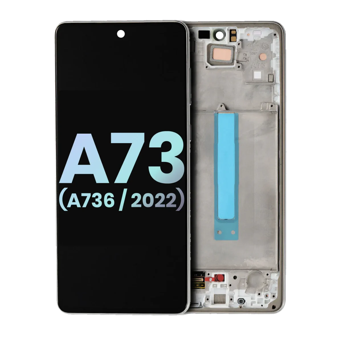 Samsung Galaxy A73 5G İle Uyumlu Orijinal Ekranı Çerçeveli ekran (A736 2022) (Servis Paketi) (Gri) - Görsel 3