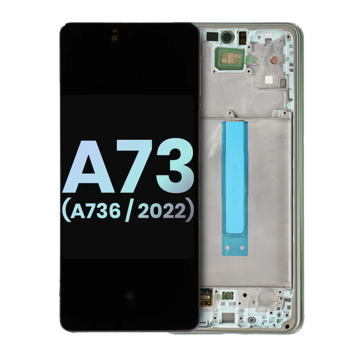 Samsung Galaxy A73 5G İle Uyumlu Orijinal Ekranı Çerçeveli ekran (A736 2022) (Servis Paketi) (Nane) - Görsel 3