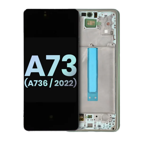 Samsung Galaxy A73 5G İle Uyumlu Orijinal Ekranı Çerçeveli ekran (A736 2022) (Servis Paketi) (Nane)