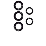 Samsung Galaxy A73 İle Uyumlu Arka Kamera Lensi (Sadece Cam) Yapışkanlı (A735 2022) (5 Parça Set) - Görsel 2