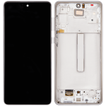 Samsung Galaxy A73 İle Uyumlu İçin Çerçeveli ekran (A735 2022) Orijinal (Beyaz)  Orijinal Ekranı - Görsel 2