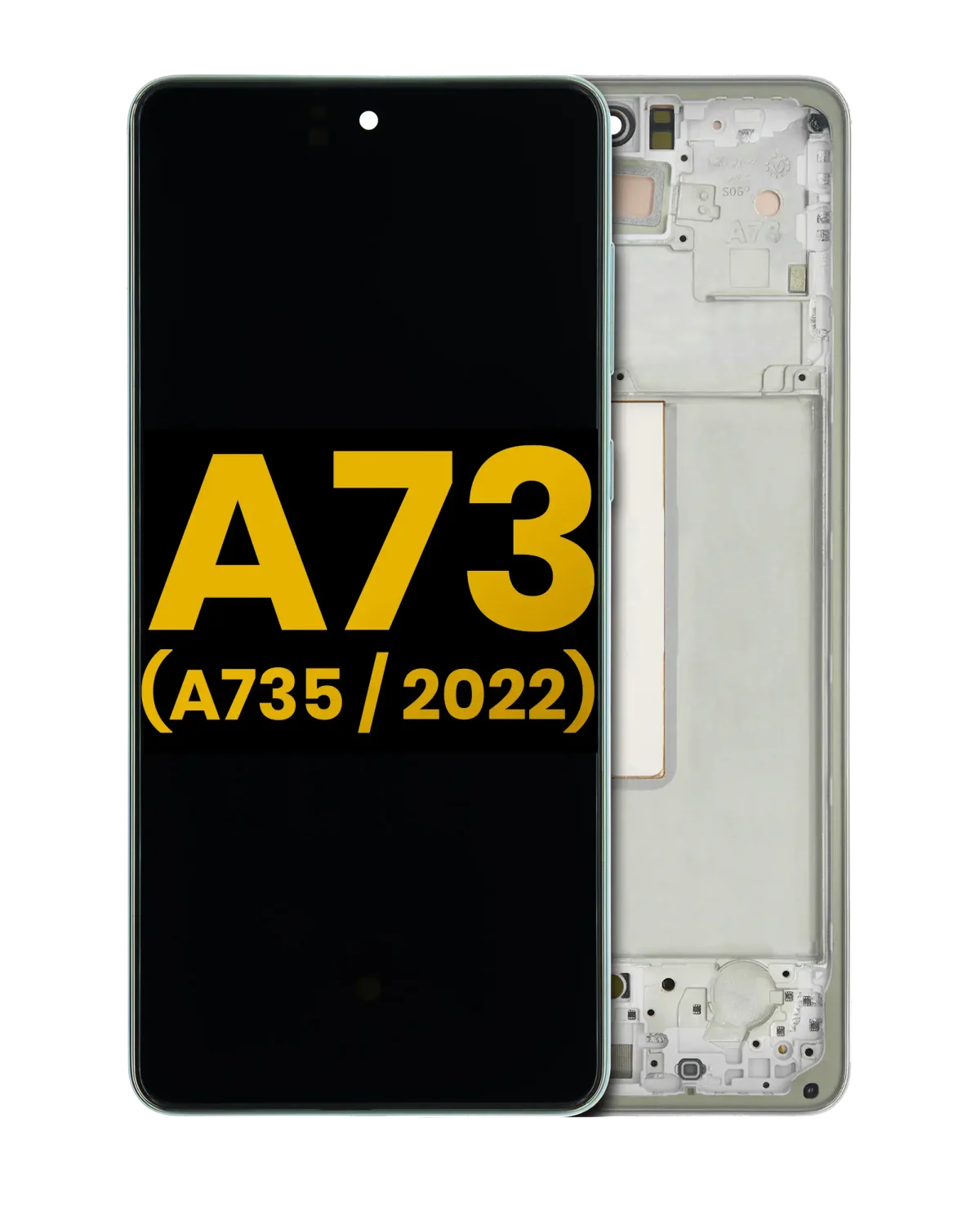 Samsung Galaxy A73 İle Uyumlu İçin Çerçeveli ekran (A735 2022) Orijinal (Nane)  Orijinal Ekranı Uyumlu