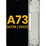Samsung Galaxy A73 İle Uyumlu İçin Çerçeveli ekran (A735 2022) Orijinal (Nane)  Orijinal Ekranı Uyumlu